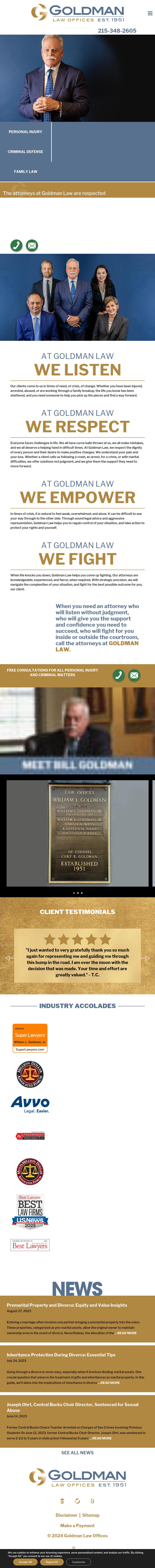 Goldman Law Offices - Doylestown PA Lawyers