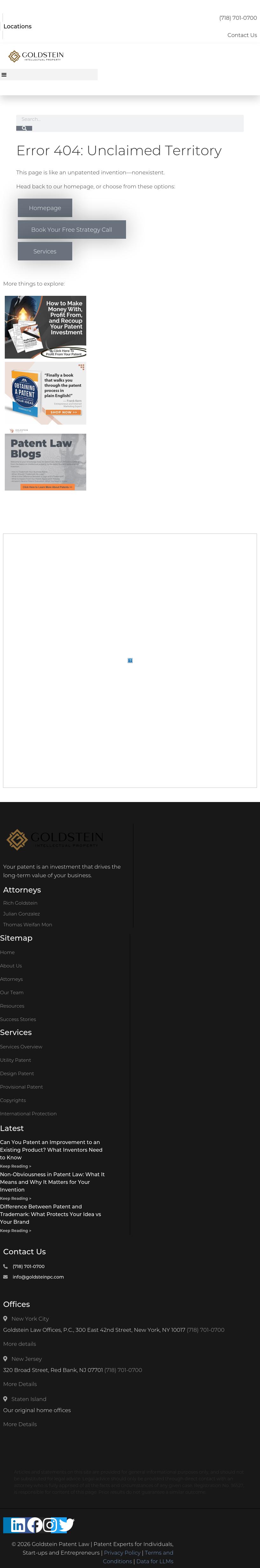 GOLDSTEIN PATENT LAW - Cranford NJ Lawyers
