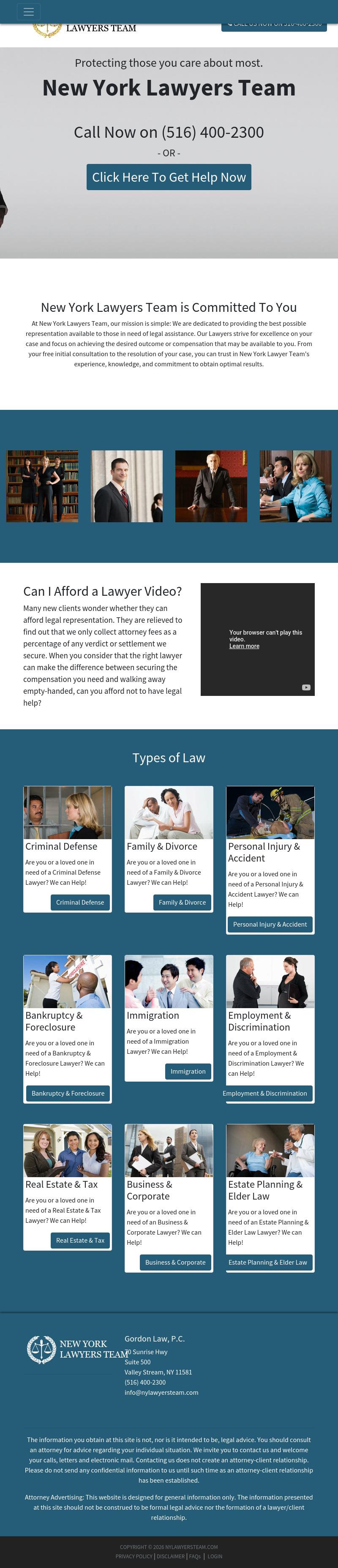 Gordon Law, P.C. - Valley Stream NY Lawyers