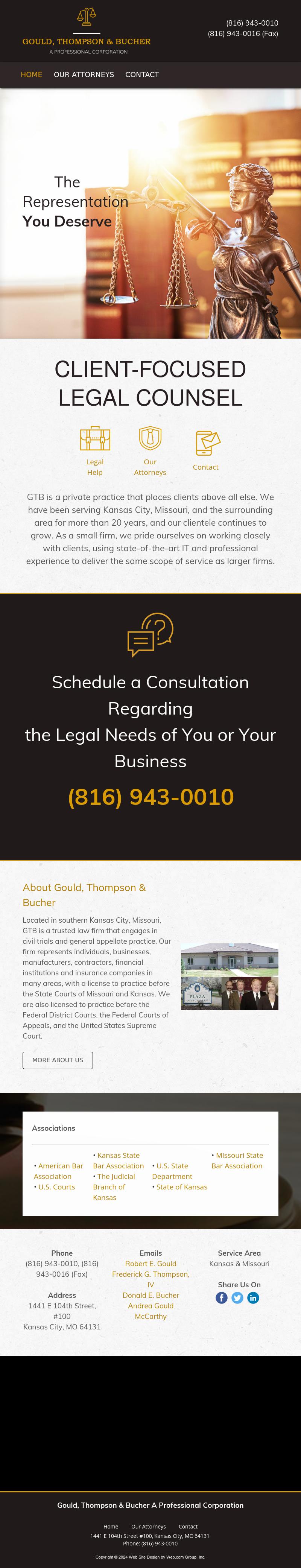 Gould, Thompson & Bucher, A Professional Corporation - Kansas City MO Lawyers