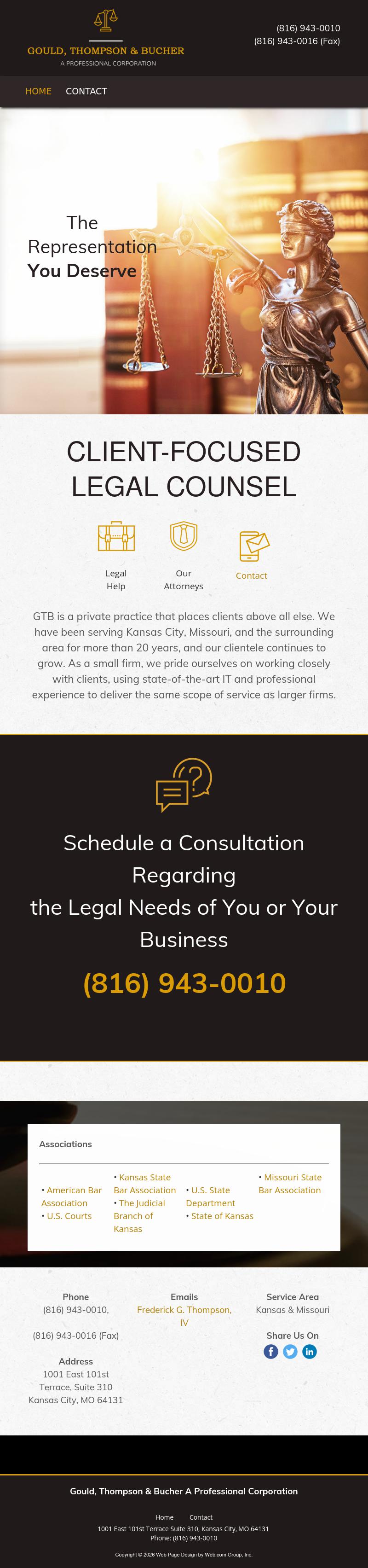 Gould, Thompson & Bucher, A Professional Corporation - Kansas City MO Lawyers