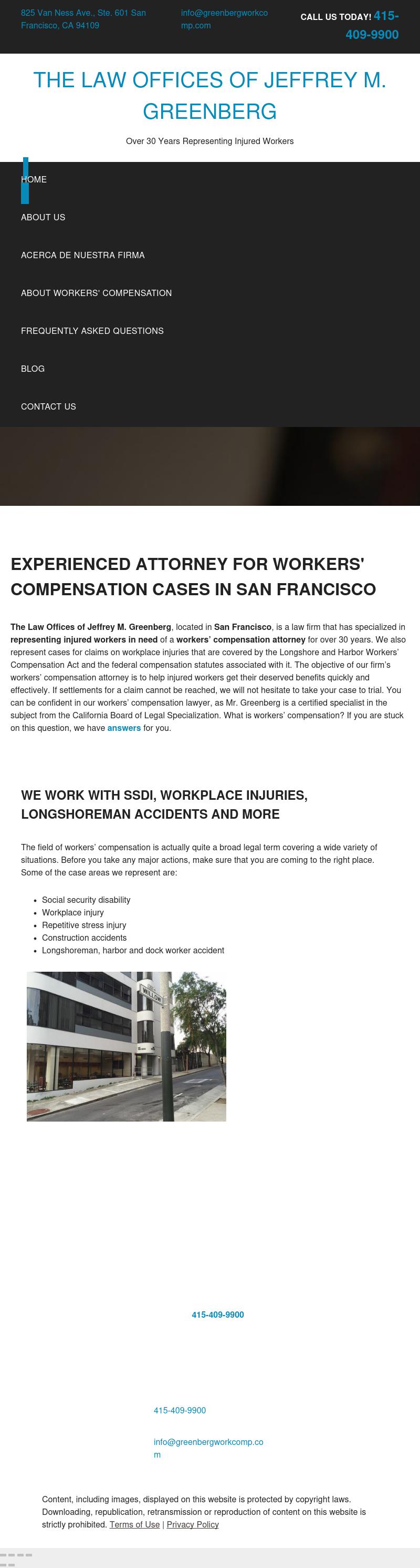 Greenberg Jeffrey - San Francisco CA Lawyers