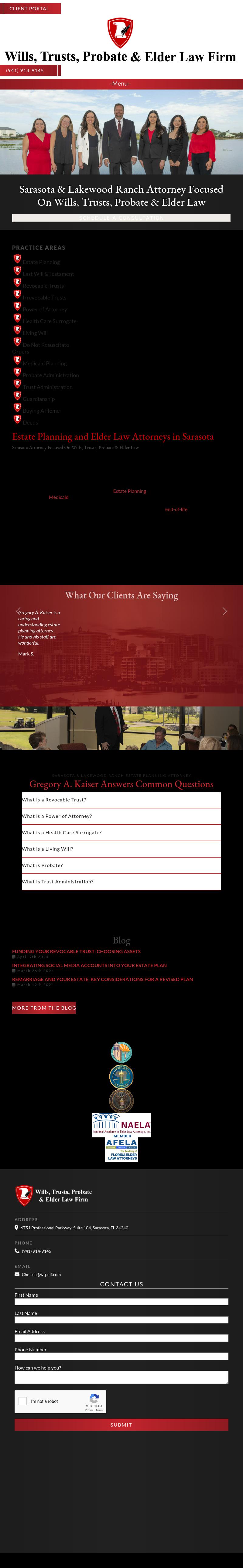 Gregory A. Kaiser - Sarasota FL Lawyers