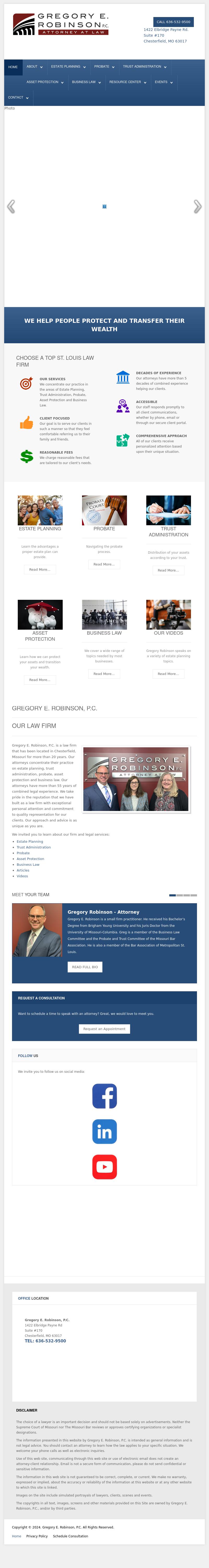 Gregory E. Robinson - Chesterfield MO Lawyers