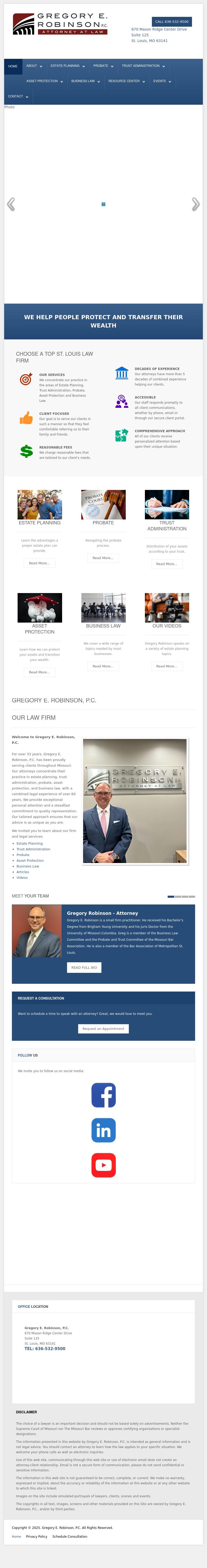 Gregory E. Robinson - Chesterfield MO Lawyers