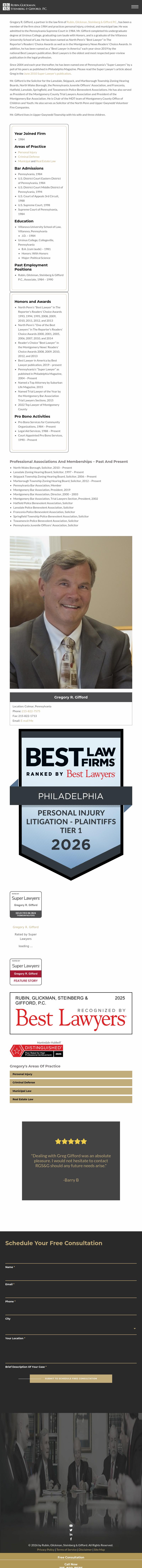 Gregory R. Gifford - Newtown PA Lawyers