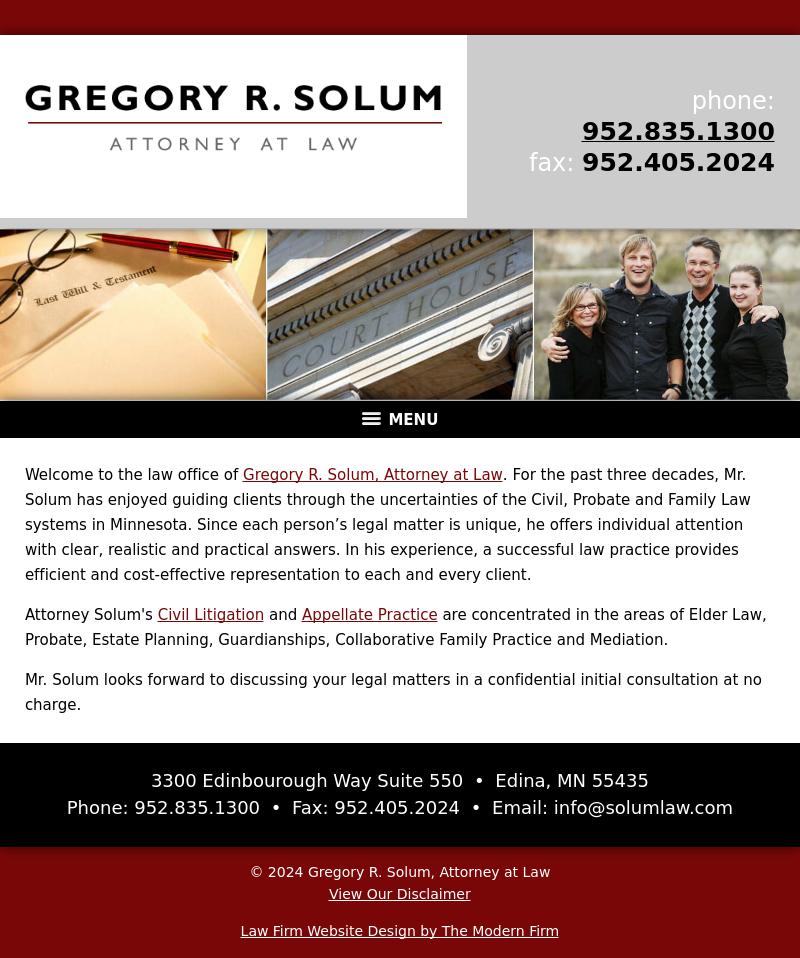 Gregory R. Solum, Attorney At Law - Minneapolis MN Lawyers