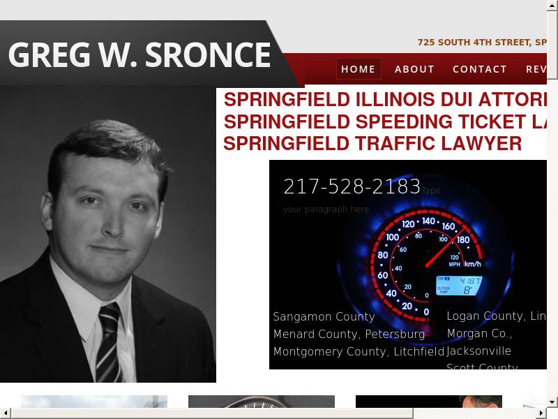 Gregory W. Sronce Law Office - Springfield IL Lawyers