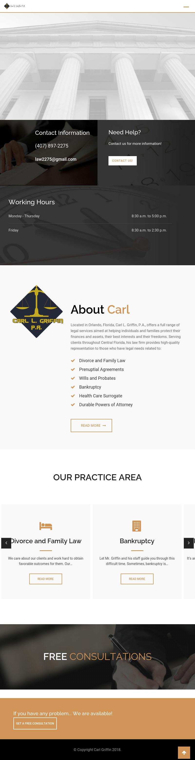 Griffin, Carl L PA - Orlando FL Lawyers