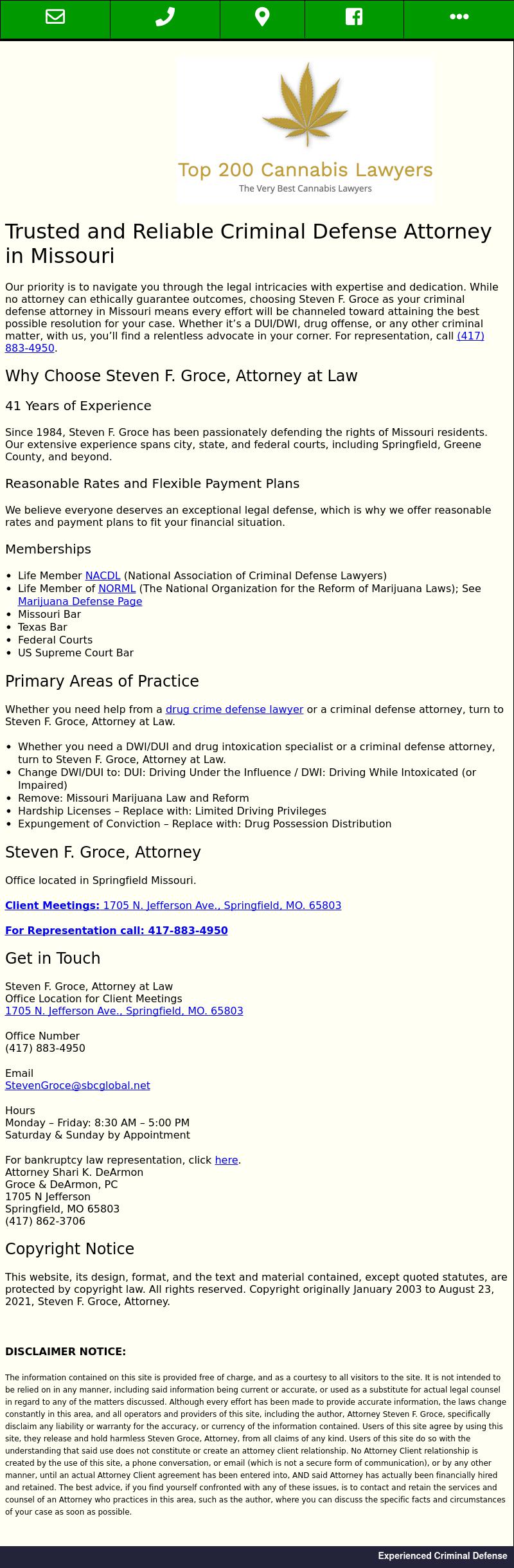 Groce & DeArmon PC - Springfield MO Lawyers