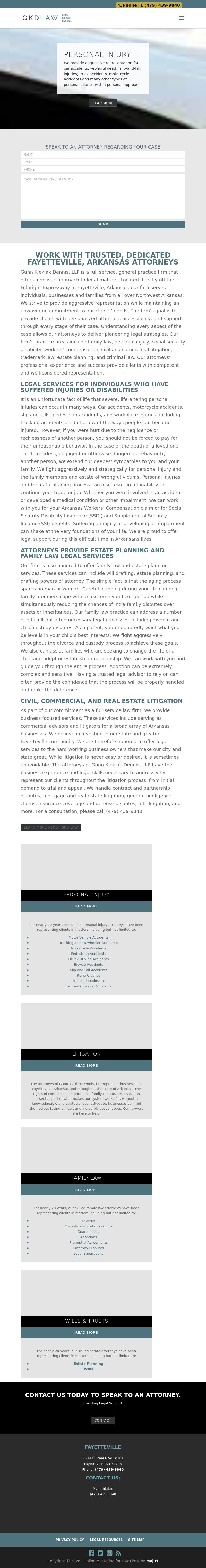 GUNN KIEKLAK DENNIS, LLP - Fayetteville AR Lawyers
