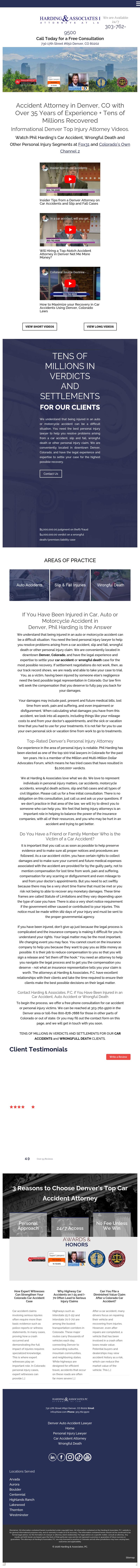 Harding & Associates, P.C. - Denver CO Lawyers