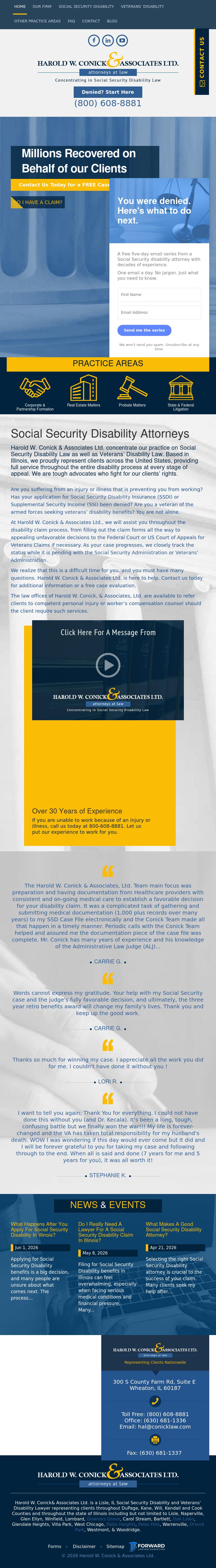 Harold W. Conick & Associates Ltd. - Lisle IL Lawyers