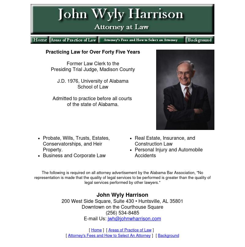 Harrison John Wyly Attorney At Law - Huntsville AL Lawyers