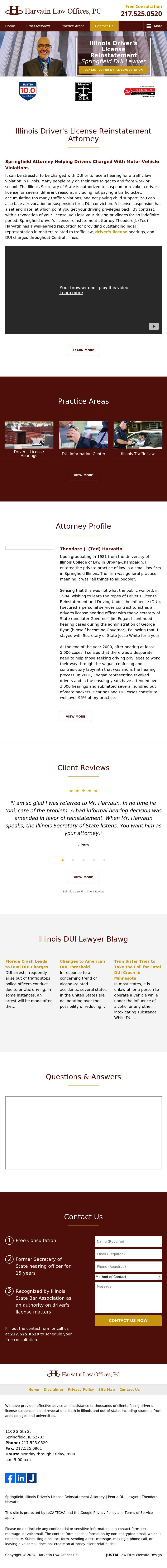 Harvatin Law Offices, PC - Springfield IL Lawyers