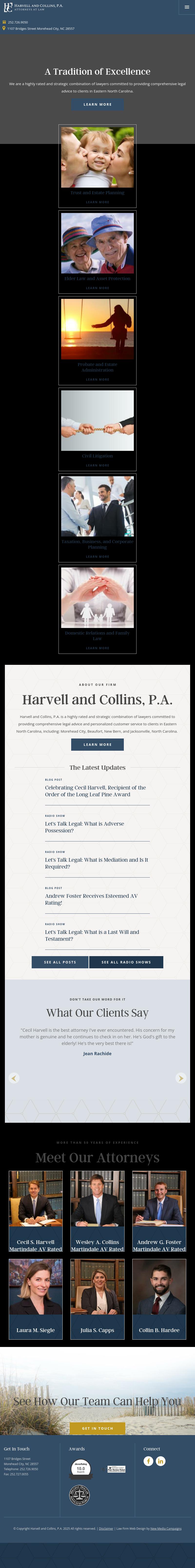 Harvell & Collins, P.A. - Morehead City NC Lawyers