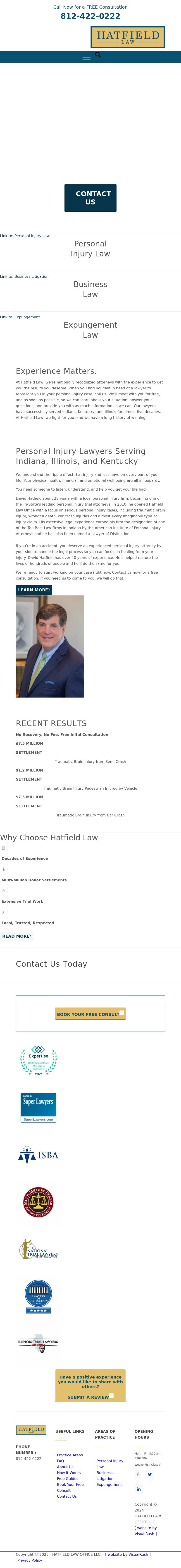 Hatfield Law Office, LLC - Evansville IN Lawyers