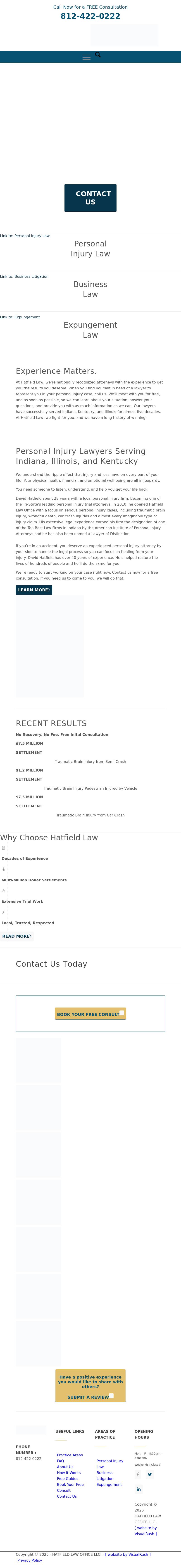 Hatfield Law - Evansville IN Lawyers