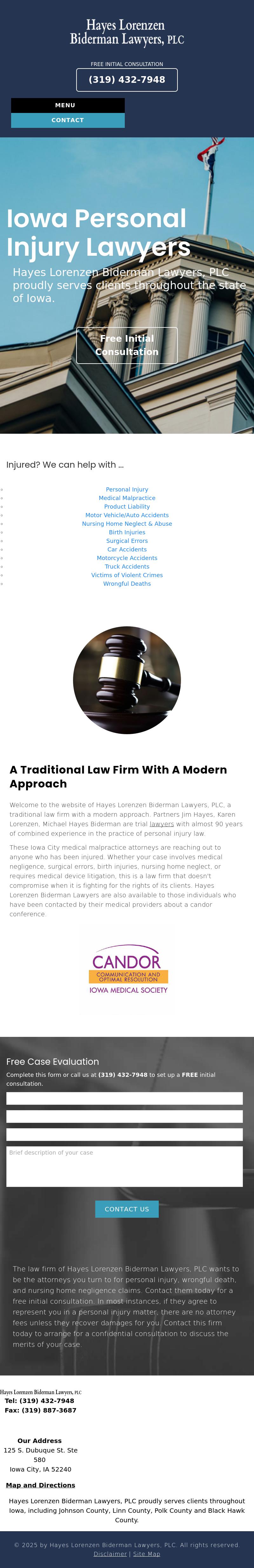 Hayes Lorenzen Lawyers PLC - Iowa City IA Lawyers