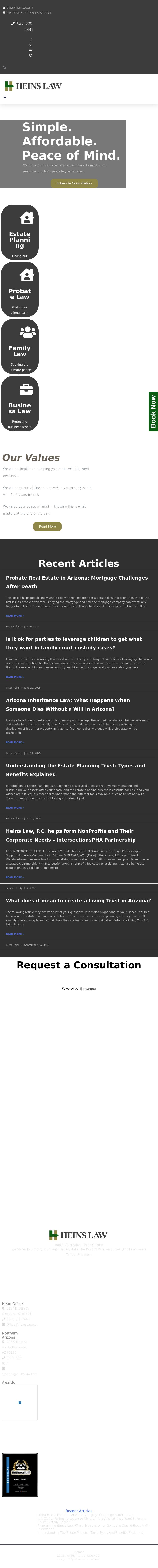 Heins Law, P.C. - Glendale AZ Lawyers