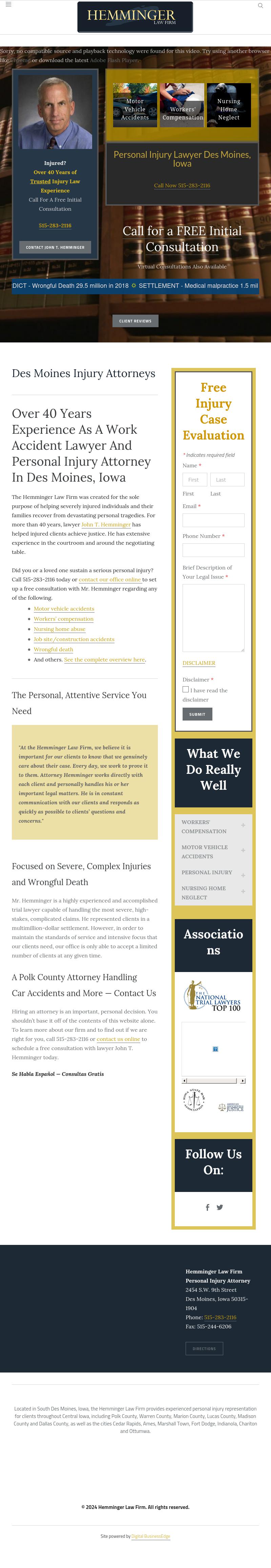 Hemminger Law Firm - Des Moines IA Lawyers