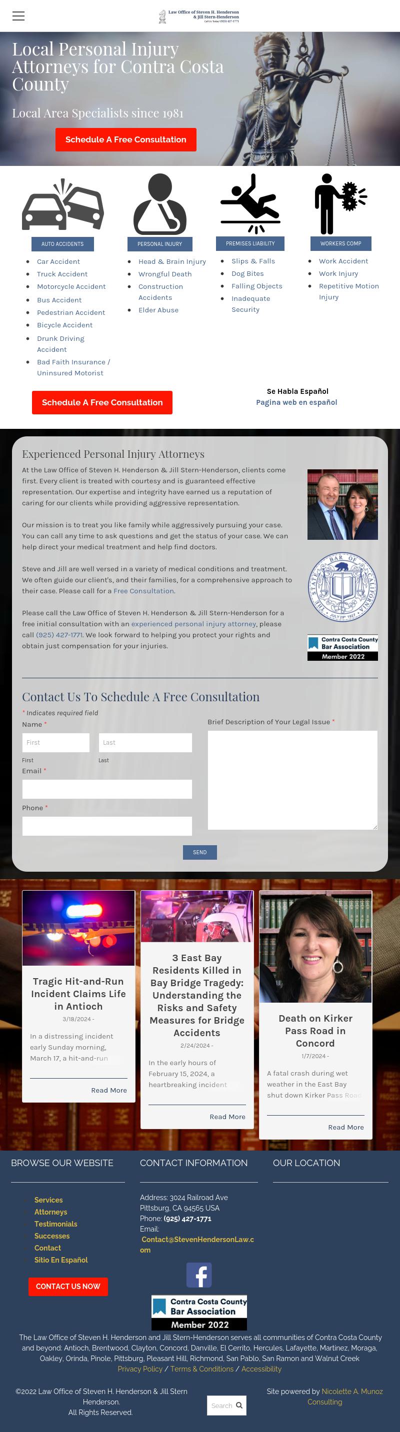 Henderson Steven & Jill Law Office Of - Pittsburg CA Lawyers