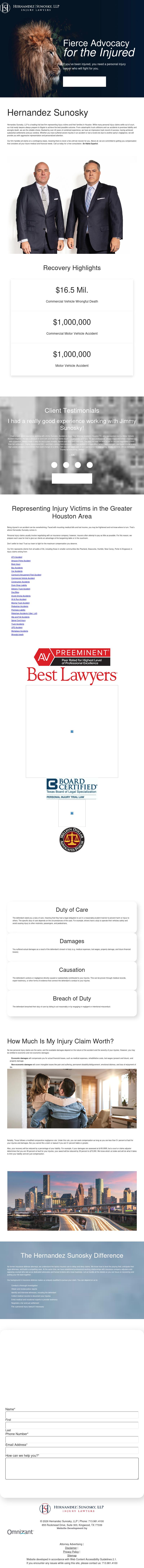 Hernandez Sunosky, LLP - Kingwood TX Lawyers