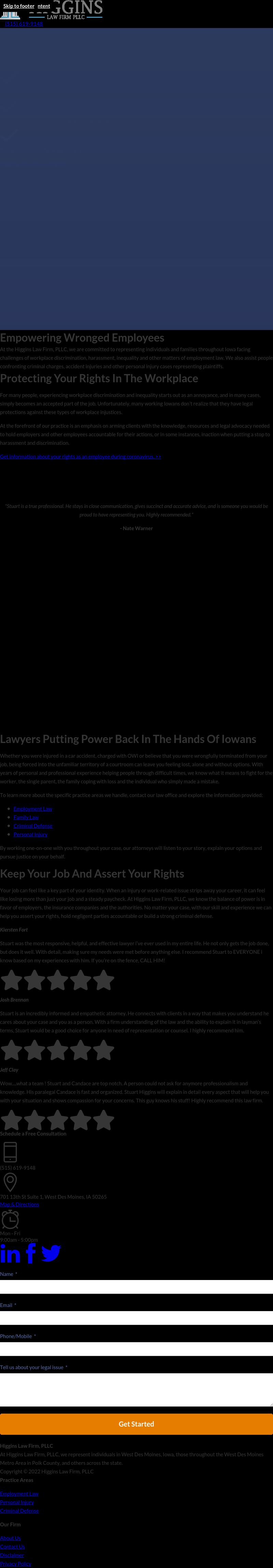 Higgins Law Firm, PLLC - West Des Moines IA Lawyers