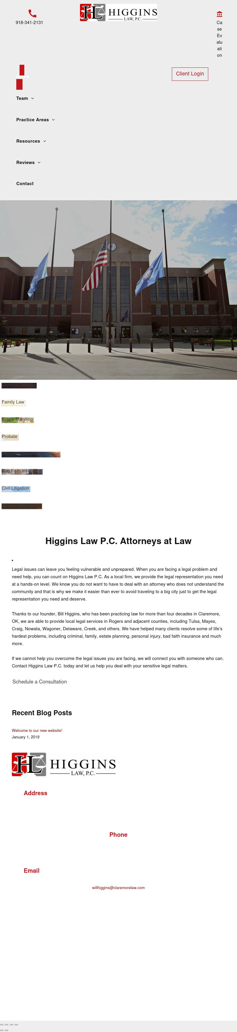 Higgins Law, P.C. - Claremore OK Lawyers