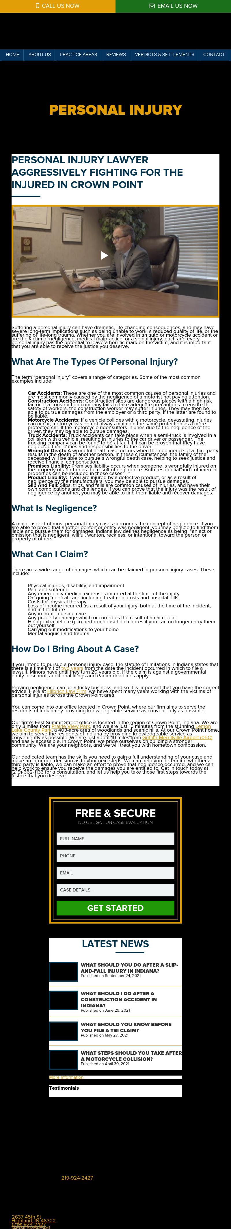 Hilbrich Law Firm - Crown Point IN Lawyers