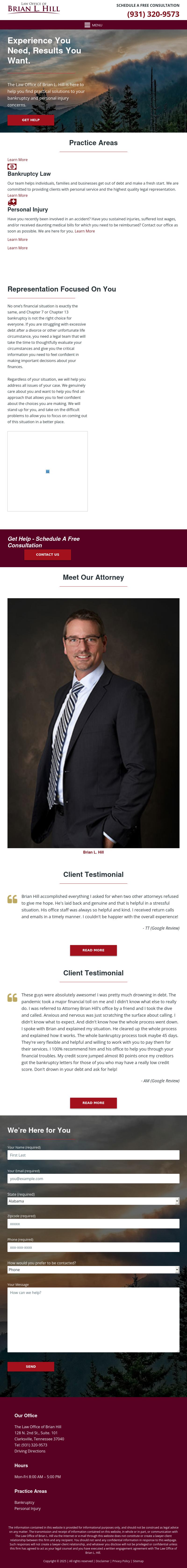 Hill, Brian L. - Clarksville TN Lawyers