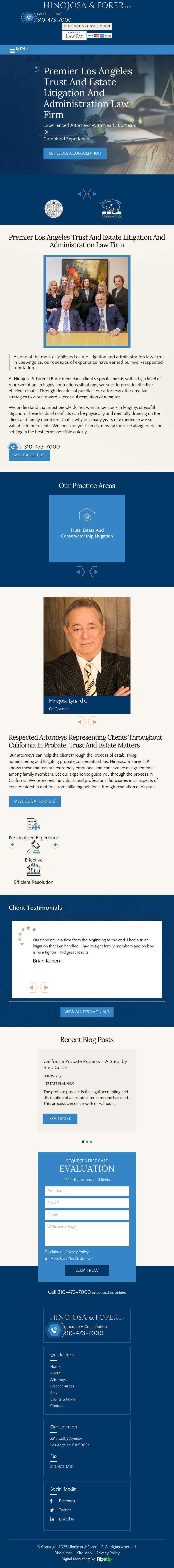 Hinojosa & Forer LLP - Los Angeles CA Lawyers