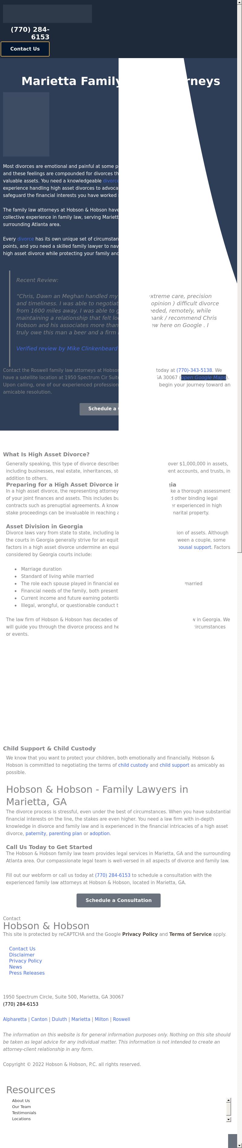 Hobson & Hobson, P.C. - Marietta GA Lawyers