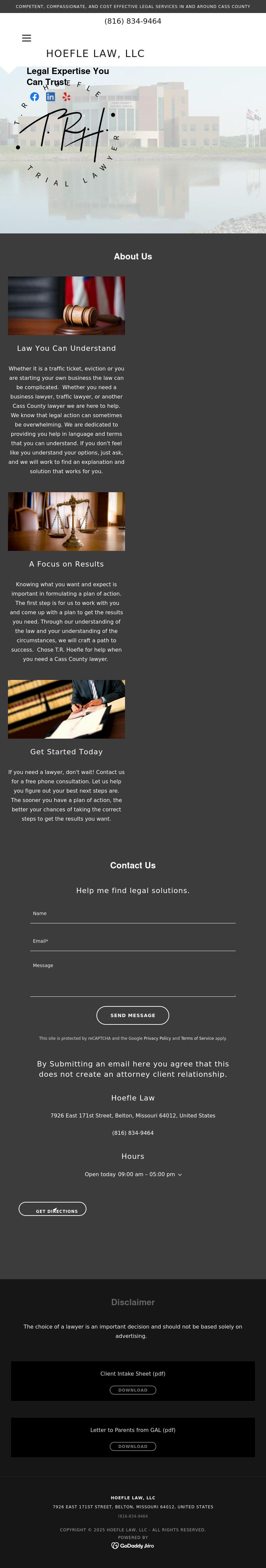 Hoefle Law LLC - Belton MO Lawyers