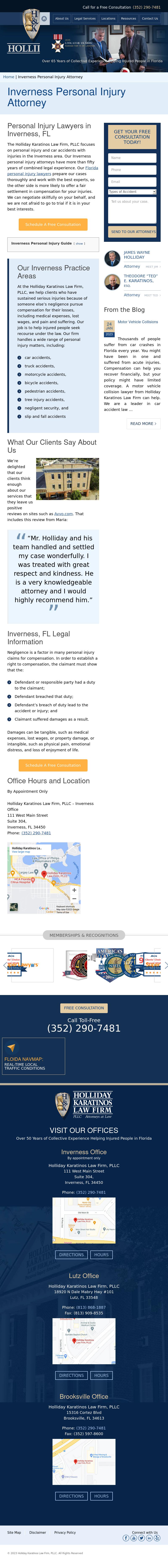 Holliday Karatinos Law Firm, PLLC - Inverness FL Lawyers