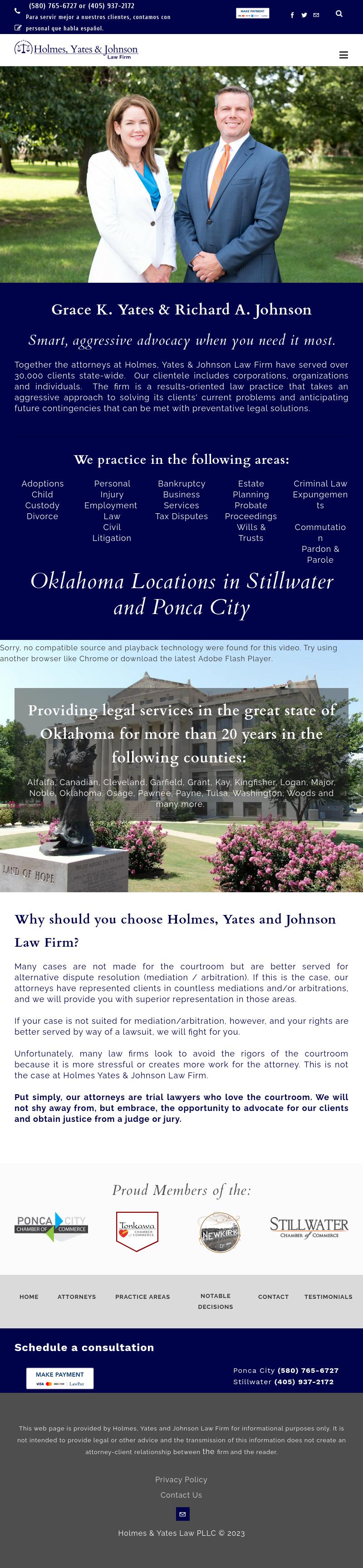 Holmes & Yates - Ponca City OK Lawyers