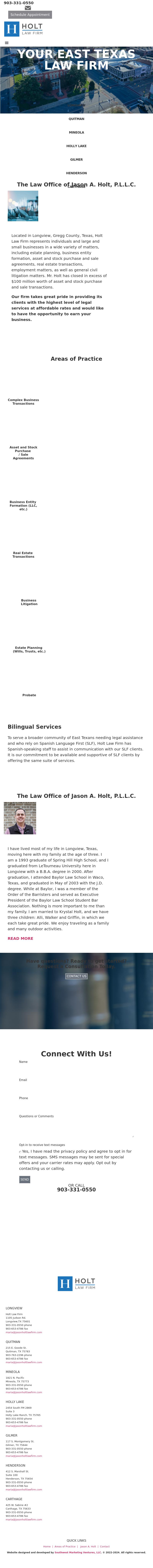 Holt Law Firm - Longview TX Lawyers
