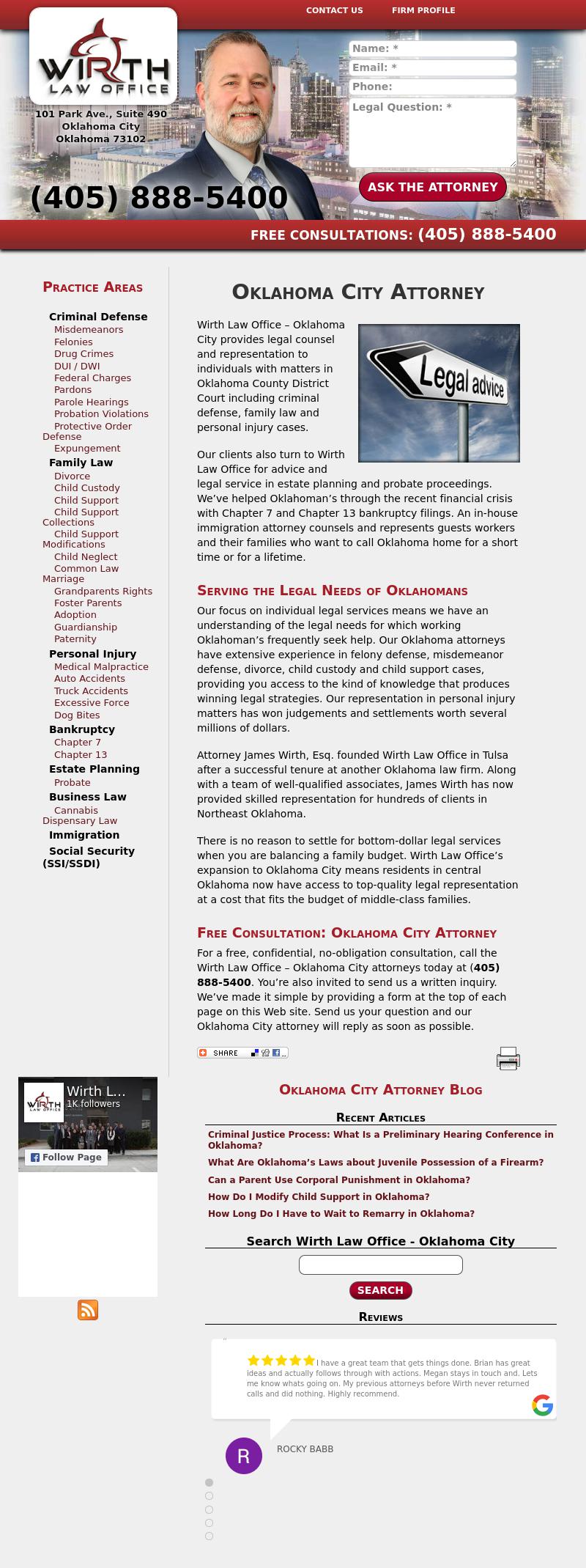 Wirth Law Office - Oklahoma City - Oklahoma City OK Lawyers