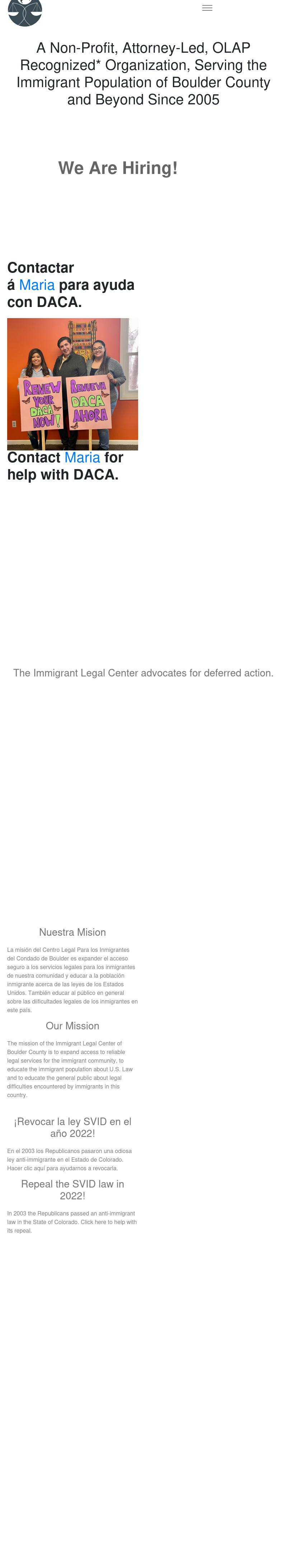Immigrant Legal Center of Boulder County - Boulder CO Lawyers
