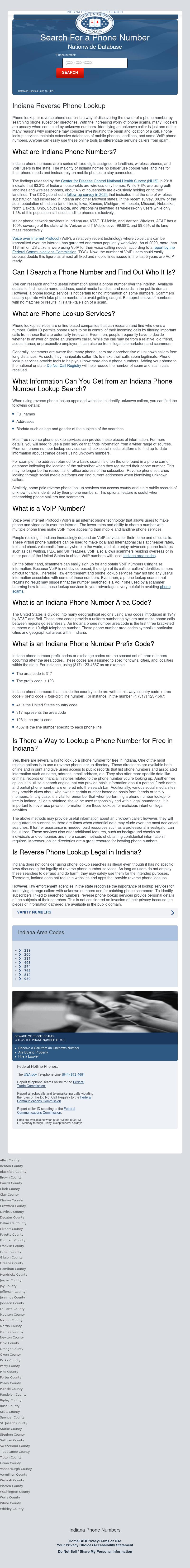 Indiana Phone Number Search - Yorktown IN Lawyers