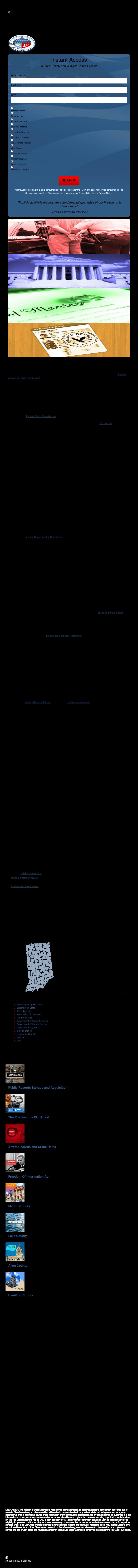 Indiana State Records - Indianapolis IN Lawyers