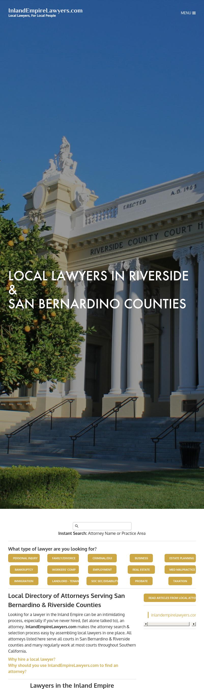 Inland Empire Lawyers - Riverside CA Lawyers