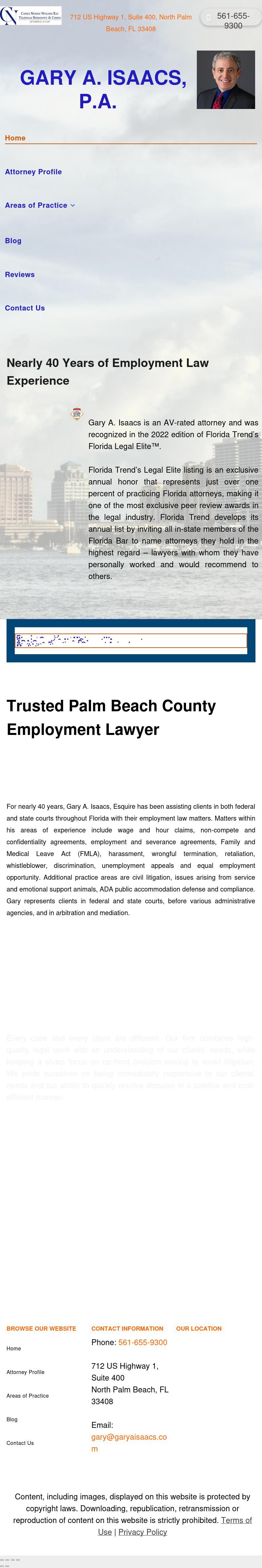 Isaacs, Gary A PA - North Palm Beach FL Lawyers