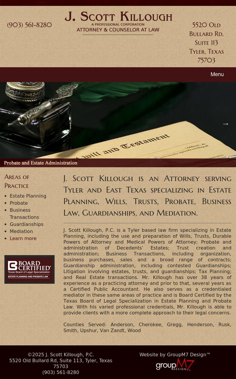 J Scott Killough - Tyler TX Lawyers