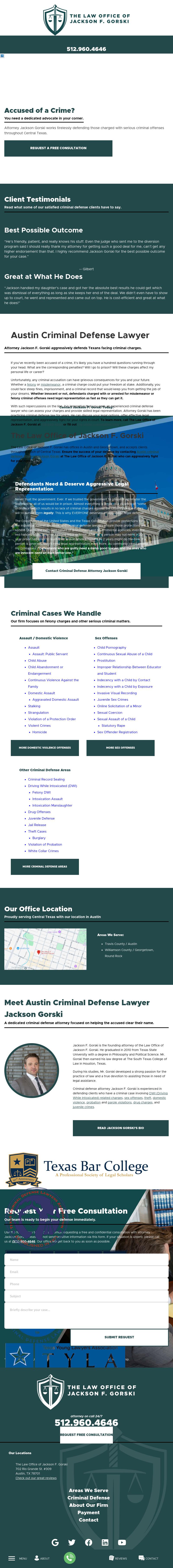 The Law Office of Jackson F. Gorski - Austin TX Lawyers