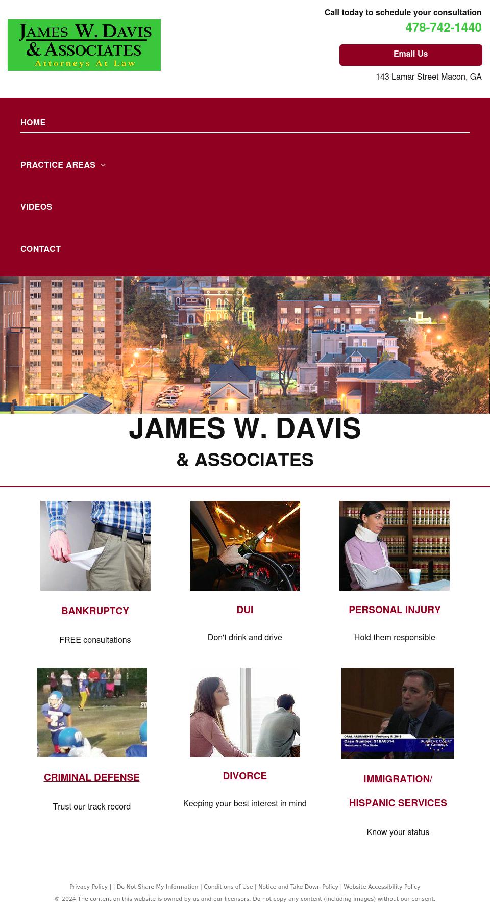 James W. Davis & Associates - Macon GA Lawyers