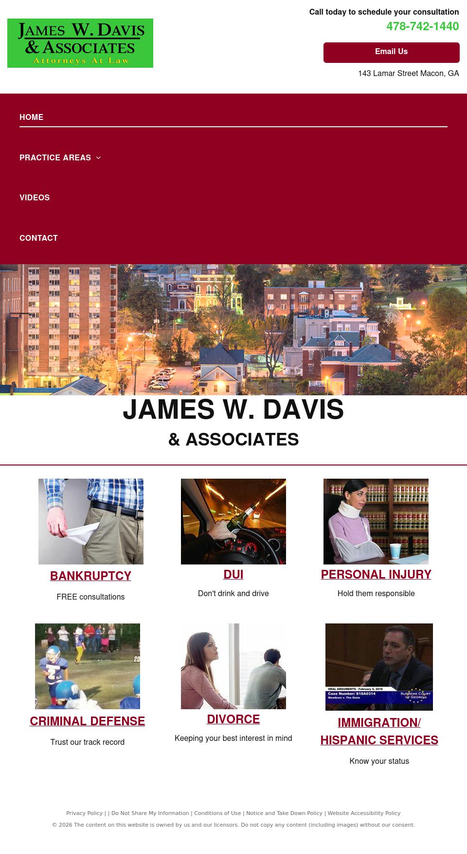 James W. Davis & Associates - Macon GA Lawyers