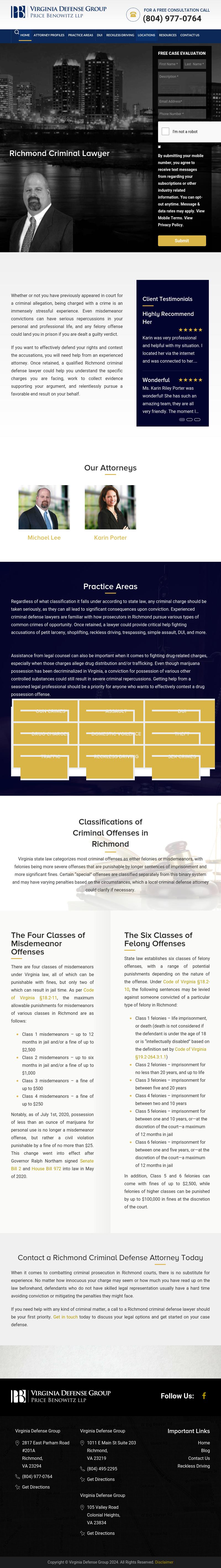 Virginia Defense Group -  Richmond VA Lawyers