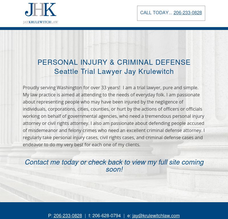 Jay H Krulewitch Attorney At Law - Seattle WA Lawyers