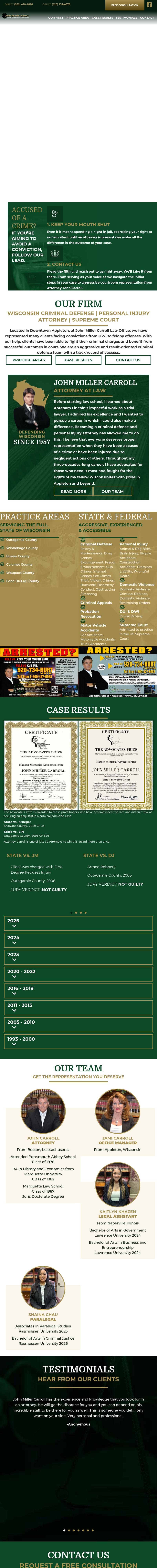 John M. Carroll - Appleton WI Lawyers